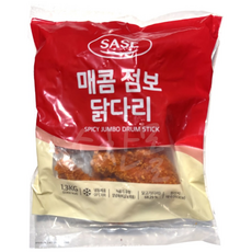 사세 매콤점보닭다리 편의점치킨, 1.3kg, 2개