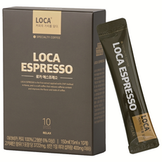 LOCA 低咖啡因義式濃縮咖啡原液隨身包 Relax款, 15ml, 10條, 1盒