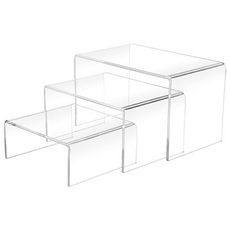도림 와이드 투명 아크릴 진열대 스탠드, 1세트, 3종