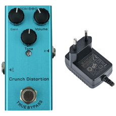 일렉기타 이펙터 크런치 디스토션 어댑터 포함, 1세트