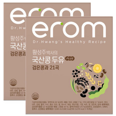 이롬 황성주박사 국산콩 PLUS 검은콩 21곡 곡물두유 단백질보충음료 저당, 190ml, 64개