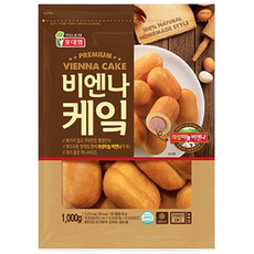 롯데햄 비엔나케잌 1kg(아이스박스무료), 1kg, 2개