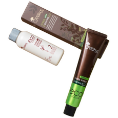 (정품) 오베르떼 허브 성분 무자극 에코칼라 85g (7컬러) / 친환경 염색약, 4.0 어두운갈색, 1개