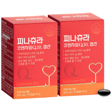 [1+1]피나츄라 2박스 높은 혈압 감소엔 코엔자임큐텐 영양제, 60정, 2개