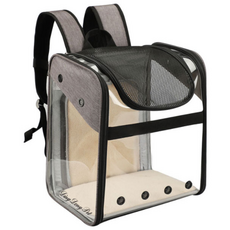 DING DONG PET 寵物外出後揹包, 灰色的