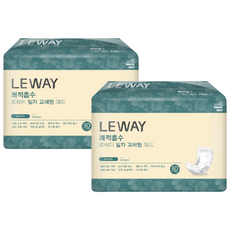 미래생활 남녀공용 르웨이 쾌적흡수 일자 교체형 패드형 성인기저귀, 30개입, 2개