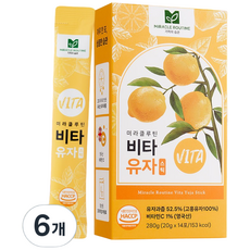 미라클루틴 비타 유자 스틱, 20g, 14개입, 6개