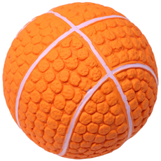 딩동펫 플레이 스포츠 볼 삑삑이 라텍스 장난감, 농구공, 1개