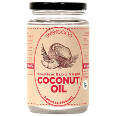 evercoco 優質特級初榨椰子油, 500毫升, 1個