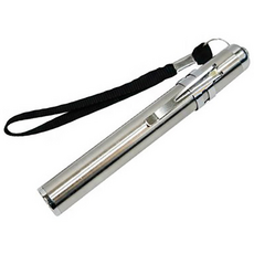 1+1 후레쉬 랜턴 캠핑랜턴 펜라이트 손전등 옵션1 LED 초점 펜라이트, 실버, 2개