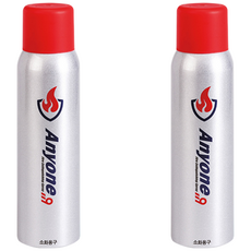 애니원119 스프레이 소화기 555g 1+1 (약제 450g) 실버 k급소화기 주방용 강화액 미니 휴대용, 2개