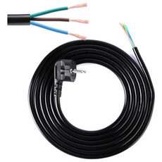 LED앤샵 전기코드선 전선 전기선 접지케이블 전원코드선 전선코드 1.5SQX3C (3M 5M) 220V 전기코드 파워코드 전원선 측면접지선 코드선 백색 회색, 5m, 블랙, 1개