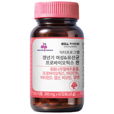 차바이오 닥터프로그램 갱년기 여성&유산균 프로바이오틱스 퀸 건강기능식품, 1개, 60정