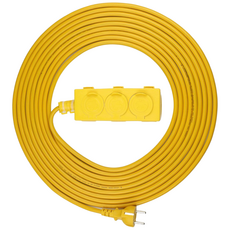 ITPLUS 캠핑 현장 리드선 케이블 멀티콘센트 3구, 1개, 18m