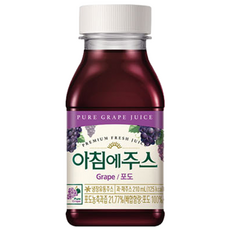 아침에주스 포도, 210ml, 12개