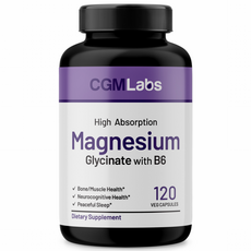 CGM Labs 마그네슘 글리시네이트 +B6 120 베지 캡슐, 2개, 60회분