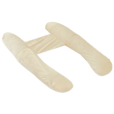 Uterus 孕婦H型身體抱枕, 淺米色