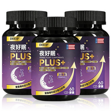 DHOP 夜好眠 PLUS+ 60粒/瓶 睡眠輔助, 1個, 單瓶體驗裝, 60顆