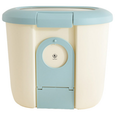 딩동펫 반려동물 사료보관통 겸용 식기, 민트, 1개