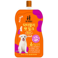 닥터할리 펫 밀크 - 어덜트 x 5 강아지 반려동물용품 pet shop, 180ml, 5개
