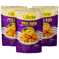 잭푸르트칩 대용량 베트남 건과일칩, 200g, 3개