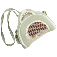 DING DONG PET 小型寵物可愛蝴蝶結外出提籠, 1個, 綠色