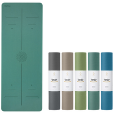 비슈누 만다라 센터라인 요가매트, 소나무색, 1개