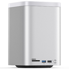 오리코 MiniTower M4맥미니 M.2 SSD 3.5 인치 하드 드라이브 인클로저 C타입 도킹 스테이션 데스크탑 스토리지 M435, M435-KR, 1개