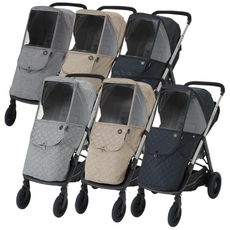 맘네스트 잉글레시나 앱티카 유모차 전용 사계절 방한 방풍 손잡이 바퀴 커버 모음, 앱티카-4계절-베이지멜란지, 1개