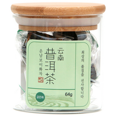 普洱茶 玻璃罐裝 S號, 64g, 1罐, 1罐