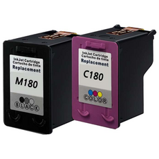 [호환] BNC INT 삼성 INK-M180 C180 블랙 컬러 대용량 SL-J1660 J1663 J1665 J1770FW 재생 잉크, 검정+컬러 [묶음할인], 1개