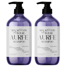 아우페 실크 케라틴 모이스처 샴푸 화이트머스크향, 2개, 1L