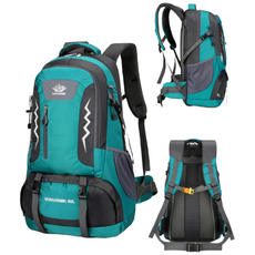 HTYVC 등산가방 60L 대용량 스포츠 배낭 백팩 트래킹 캠핑 아웃도어 남녀 트레블배낭, Green