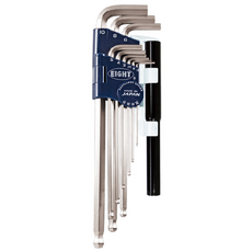 에이트 육각 렌치 롱 볼 L렌치 세트 9PCS TLS-9NP 이중파이프, 1세트