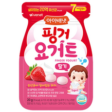 아이배냇 핑거 요거트 에스, 딸기, 20g, 1개