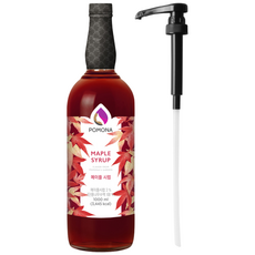 포모나 메이플 시럽 1L + 전용 시럽펌프 세트, 1세트