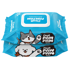 (동물용 의약외품) 클린포포 강아지 고양이 반려동물 물티슈 60매X10팩, 10개, 60개입