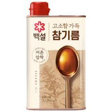 백설 고소함 가득 참기름, 500ml, 3개