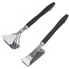 마글론 바베큐 브러쉬 청소솔 그릴 석쇠 불판 석쇠솔 2종, 분리형, 1세트