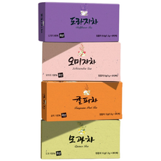 [본사직영] 다예 100% 국산 건강한 계절차 티타임 4종(도라지차8T+오미자차8T+귤피차8T+모과차8T), 1개, 32개입, 41.6g