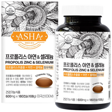 아샤 프로폴리스 아연 앤 셀레늄, 180정, 1개