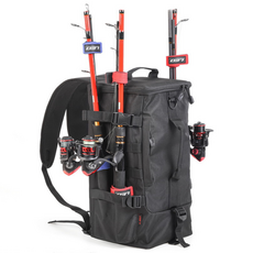 지티알 멀티 낚시백팩 낚시가방 낚시용품 루어 보조가방, 블랙