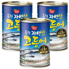동원 고등어 원터치 통조림, 400g, 상세 설명 참조, 15개