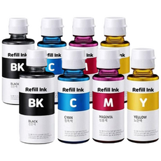삼성 프린터 INK-K610 호환 잉크 C610 M610 Y610 SL-J1560 1560W SL-J1565W, 1개, 4색 2세트