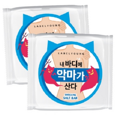 [라벨영] 쇼킹소금바, 90g, 2개입
