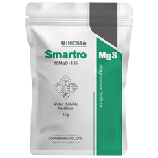 스마트로 황산마그네슘 황산고토비료 유황함유 관주 수용성 복합비료, 1kg, 1개