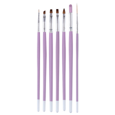 May Brown Gel Nail Brush 7 型套組 MBN053, 混色, 1組