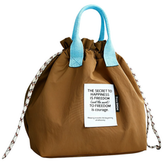 별빛상회 보냉 도시락 가방 손잡이형 직장인 점심가방 아이 유치원 피크닉 보냉백 넉넉한 수납 가벼운 도시락 파우치, 3. 카멜 브릭, 1개