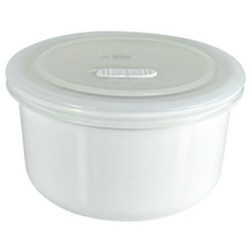 陶瓷食品密封儲存容器, 白色, 400ml, 1個