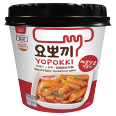 요뽀끼 매콤달콤 떡볶이 용기, 140g, 5개